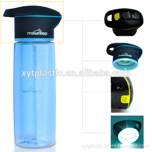 Outdoor water bottle with function water bottle with LED light top sports water bottles